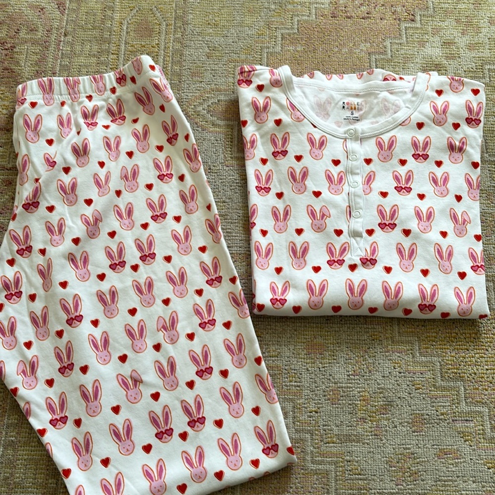 Roberta roller rabbit Easter bunny PJ’s